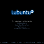 Lubuntu boot screen picture of Lubuntu boot menu